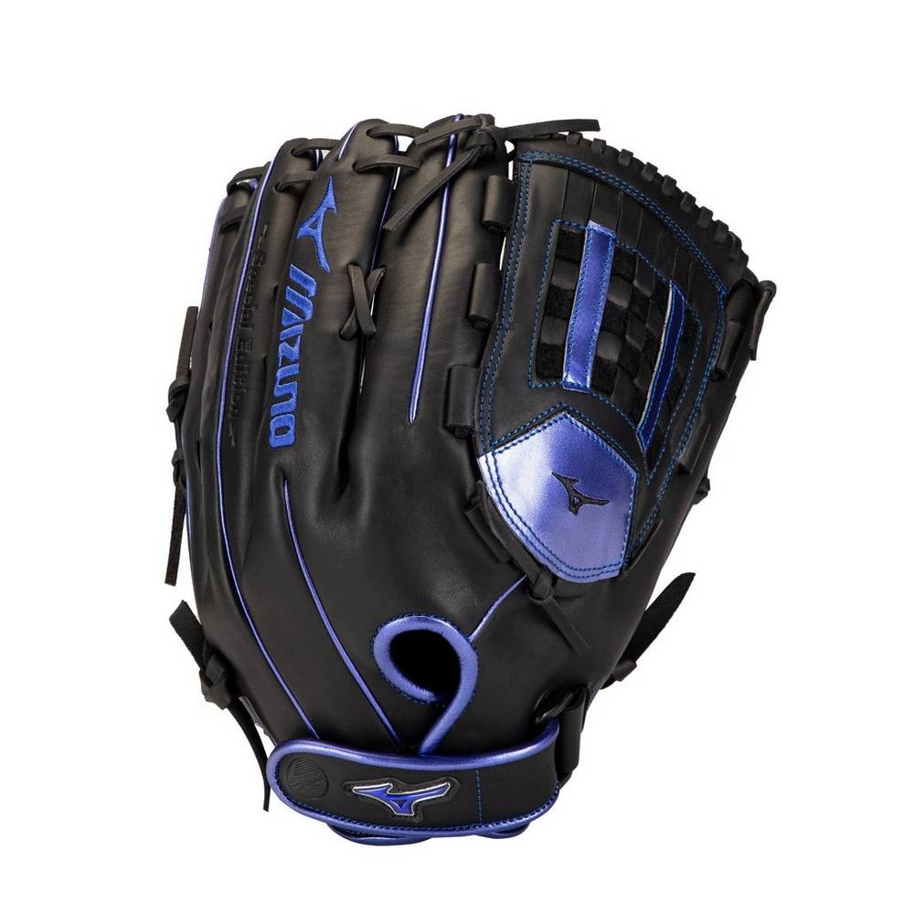 Mizuno MVP Prime SE Slowpitch 14" - Erkek Eldiven - Siyah/Kraliyet Mavisi Türkiye (BPIYKT-526)